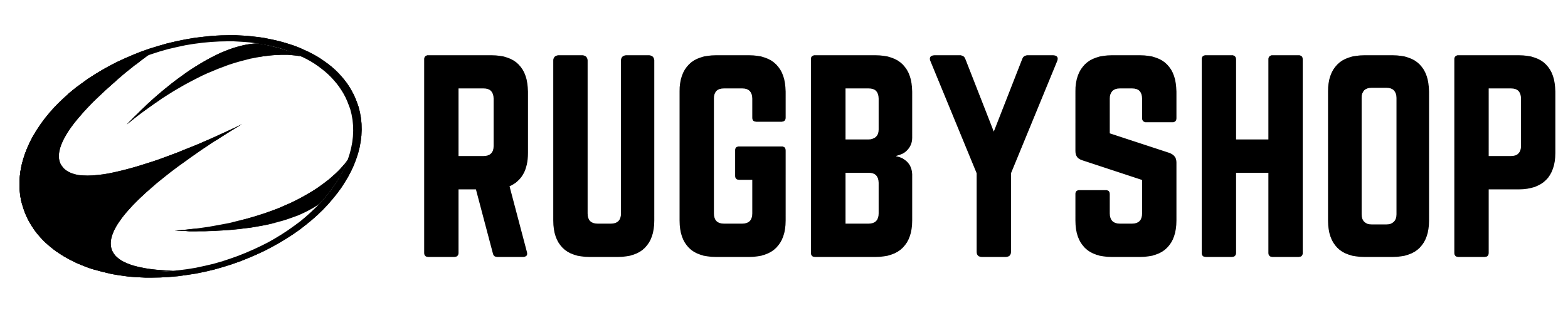 Rugbyshop logo horizontal black